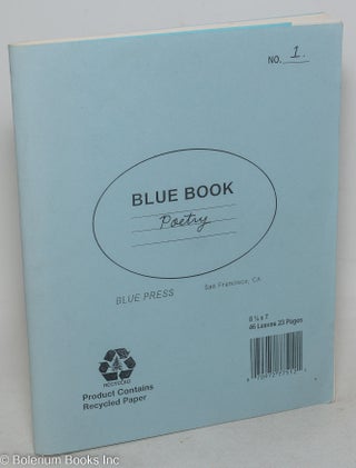 Cat.No: 298645 Blue Book Poetry. No. 1. January 1999