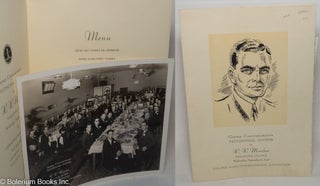 Cat.No: 298902 Gayway Concessionaires Testimonial Dinner to W.W. Monahan. Treasure...