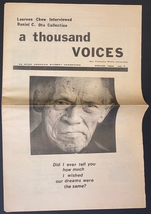 Cat.No: 299139 A Thousand Voices: an Asian American student newspaper. No. 2 (Spring 1986
