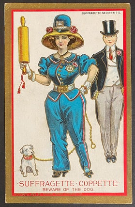Cat.No: 299150 Suffragette Copette. Beware of the Dog [postcard
