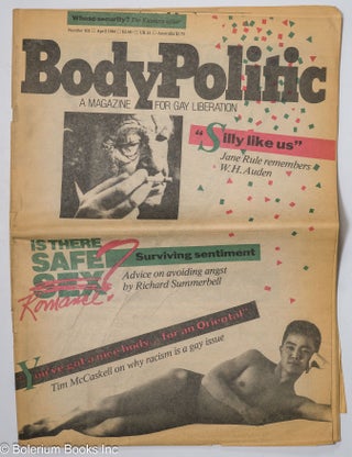 Cat.No: 299167 The Body Politic: a magazine for gay liberation; #102, April, 1984; Silly...