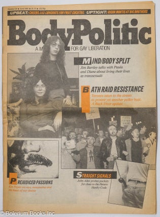 Cat.No: 299170 The Body Politic: a magazine for gay liberation; #94, June, 1983:...