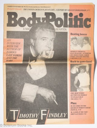 Cat.No: 299384 The Body Politic: a magazine for gay liberation; #107, Oct., 1984; Timothy...