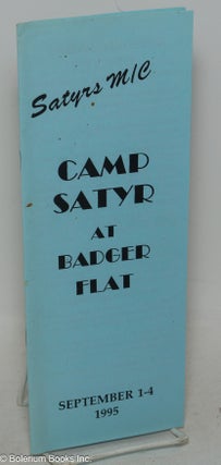 Cat.No: 299439 Satyrs M/C Badger Flat Camp Satyr '95: [program]. Dennis Cramer Satyrs...