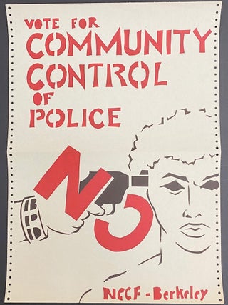 Cat.No: 299721 Vote for community control of police [screenprint poster