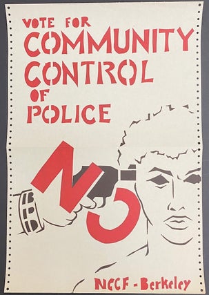 Cat.No: 299721 Vote for community control of police [screenprint poster
