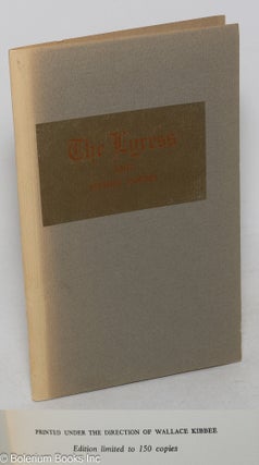 Cat.No: 299735 The Lyress and other poems. Stephen Thomas