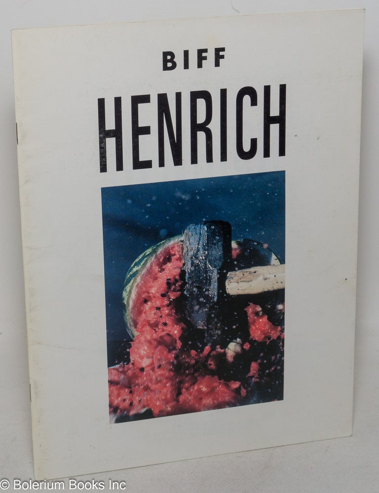 Cat.No: 299740 Biff Henrich. Biff Henrich.