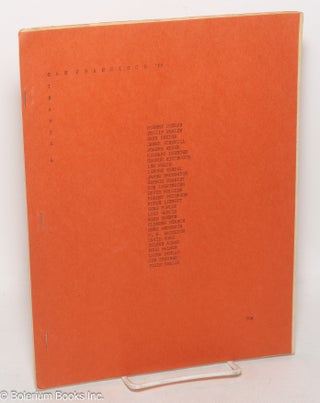 Cat.No: 299806 Synapse: #4, May 1965: San Francisco issue. Gary Snyder, editorial...