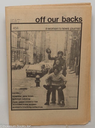 Cat.No: 299865 Off Our Backs: a women's news journal; vol. 4, #5, April 1974