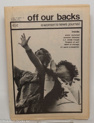Cat.No: 299878 Off Our Backs: a women's news journal; vol. 4, #12, December 1974