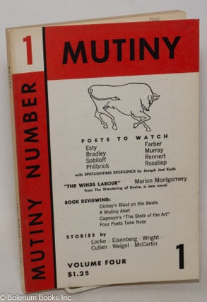 Cat.No: 300123 Mutiny: vol. 4, #1, Fall-Winter 1961-62. Jane Esty, Paul Lett, Marion...