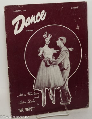 Cat.No: 300184 Dance Magazine: vol. 24, #1, January 1950: Alicia Markova & Anton Dolin in...