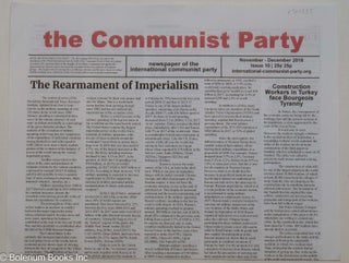 Cat.No: 300335 The Communist Party; newspaper of the International Communist Party, issue...