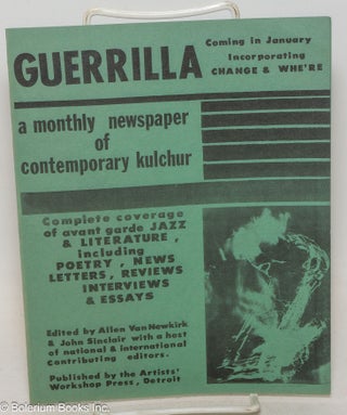 Cat.No: 300406 Publicity brochure for upcoming first issue of Guerrilla. John Sinclair,...