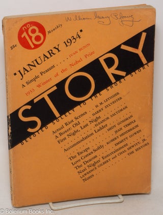 Cat.No: 300449 Story: devoted solely to the short story; vol. 4, #18, January 1934. Whit...