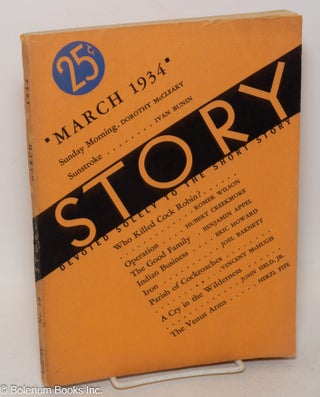 Cat.No: 300450 Story: devoted solely to the short story; vol. 4, #20, March 1934. Whit...