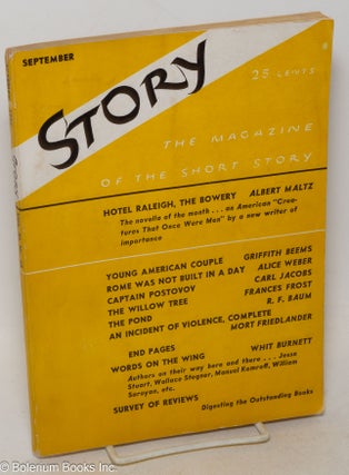 Cat.No: 300455 Story: devoted solely to the short story; vol. 11, 62, September 1937....