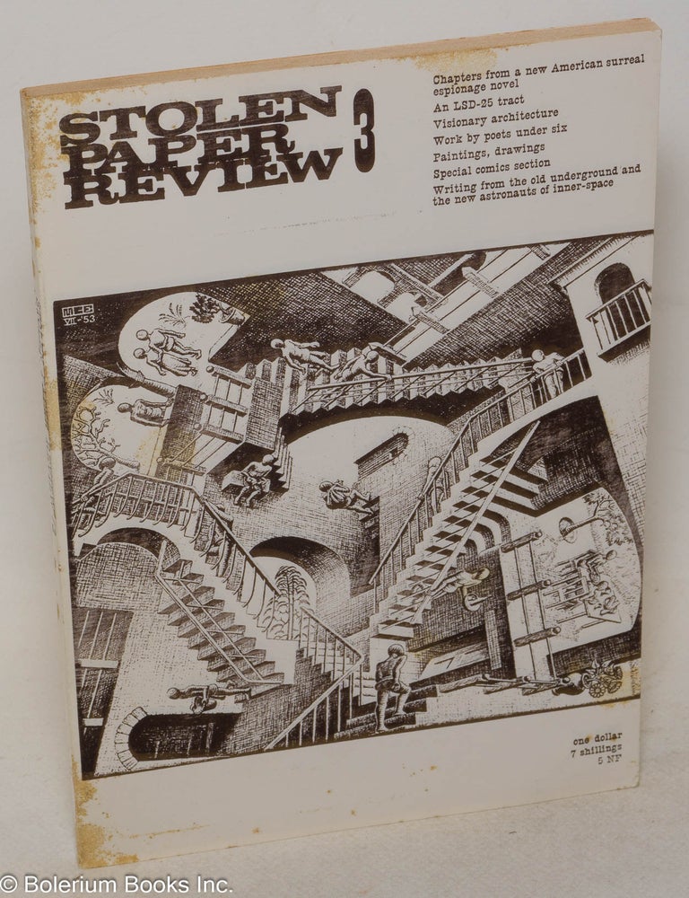 Cat.No: 300477 Stolen Paper Review: #3. Jeff Berner, Jess George Hitchcock, Kenneth Patchen, Lawrence Lipton, Abel Martin aka Antonio Machado.