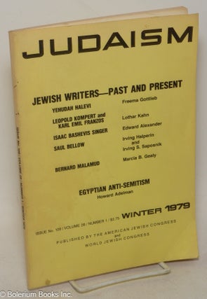 Cat.No: 300518 Judaism, A Quarterly Journal. Issue No. 109 / Volume 28 / Number 1 /...