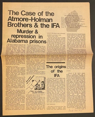 Cat.No: 300525 The Case of the Atmore-Holman Brothers & the IFA: Murder & Repression in...
