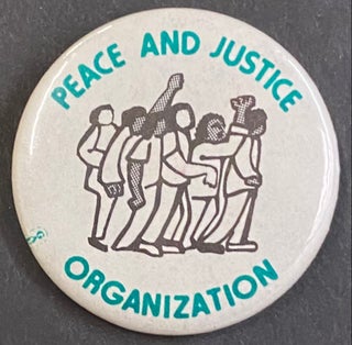 Cat.No: 300545 Peace and Justice Organization [pinback button