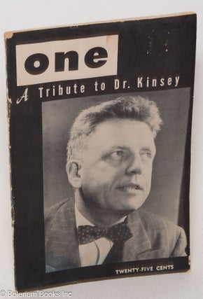 Cat.No: 300553 ONE; the homosexual magazine vol. 4, #6, August-September 1956: A Tribute...