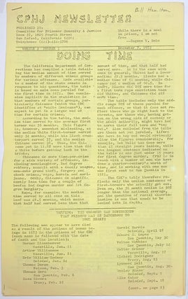 Cat.No: 300648 CPHJ newsletter. Vol. 3 no. 1 (December 7, 1973