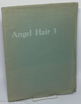 Cat.No: 301050 Angel Hair #3 Summer 1967. Anne Waldman, Lewis Warsh, John Wieners...