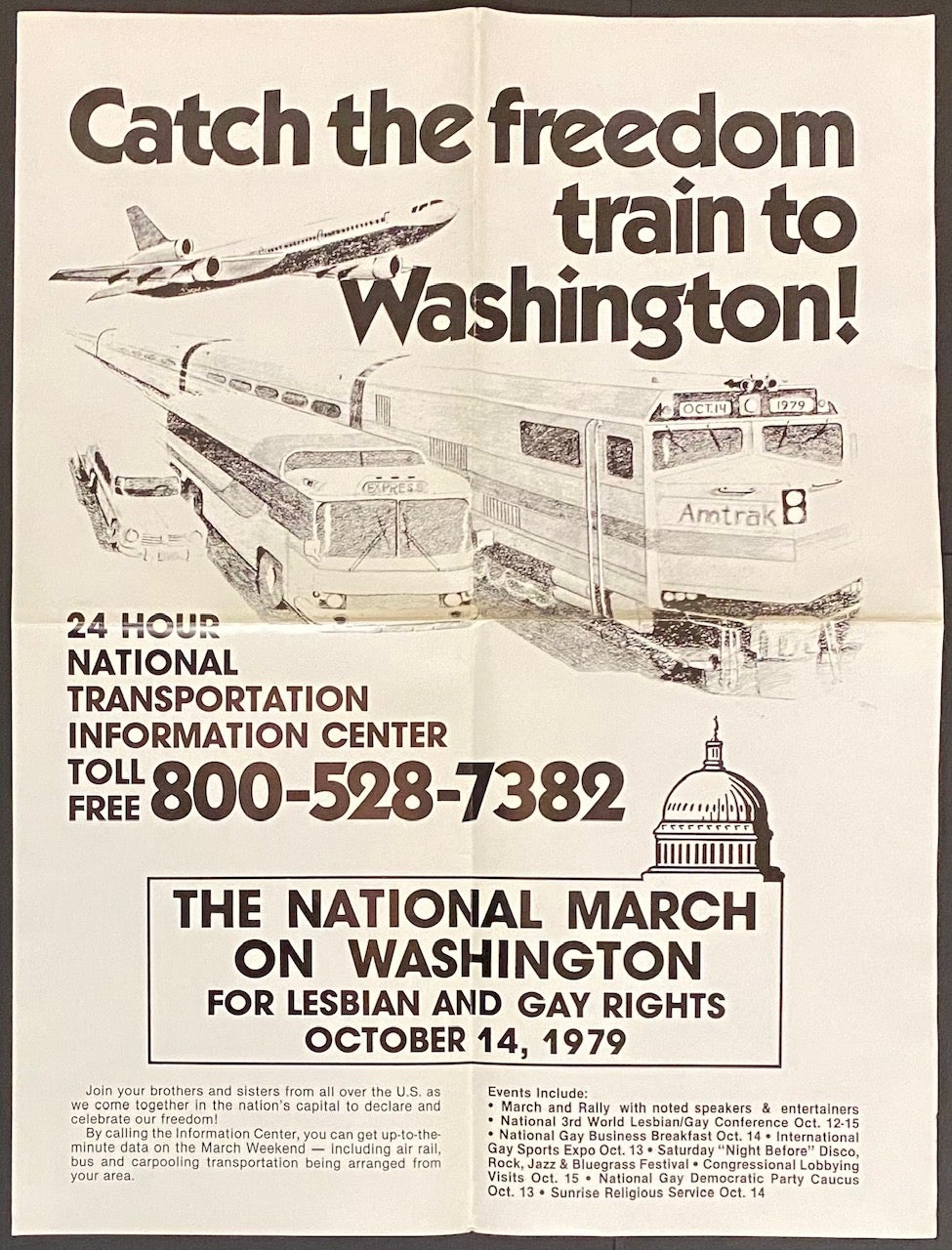 Catch the freedom train to Washington! ..
