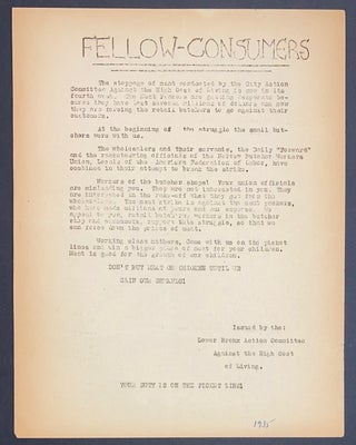 Cat.No: 301271 Fellow-consumers [handbill