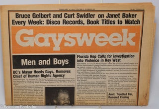 Cat.No: 301327 Gaysweek: vol. 3, #103, Feb. 12, 1979: Men & Boys. Alan Bell, Daniel Tsang...