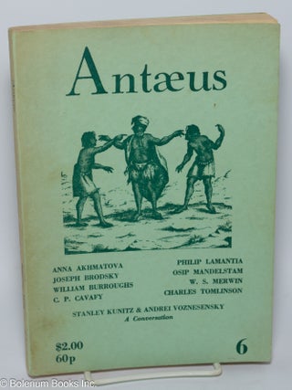 Cat.No: 301468 Antæus: #6, Summer 1972. Daniel Halpern, consulting Paul Bowles, Mohammed...