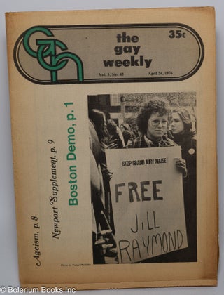 Cat.No: 301652 GCN: Gay Community News; the gay weekly; vol. 3, #43, April 24, 1976:...