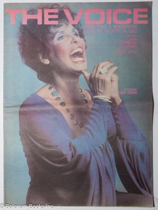 Cat.No: 301705 The Voice: more than a newspaper; vol. 4, #19, Sept. 24, 1982: Lena Horne...
