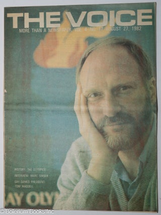 Cat.No: 301707 The Voice: more than a newspaper; vol. 4, #17, Aug. 27, 1982: Interview...