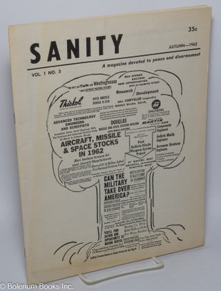 Cat.No: 301774 Sanity, a magazine devoted to peace and disarmament: Vol. 1, No. 3, Autumn...