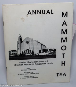 Cat.No: 301790 Annual Mammoth Tea. Beebe Memorial Cathedral Christian Methodist Episcopal...