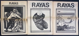 Cat.No: 301838 Rayas: Newsletter of Chicano Arts and Literature [three issues