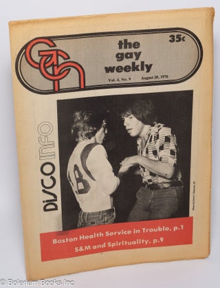 Cat.No: 301972 GCN - Gay Community News: the gay weekly; vol. 4, #9, August 28, 1976:...