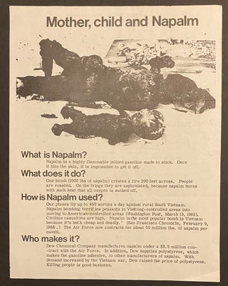 Cat.No: 302090 Mother, child and Napalm [handbill