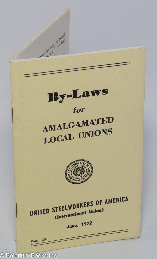 Cat.No: 302116 By-laws for amalgamated local unions