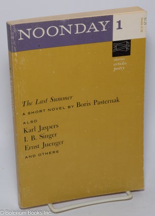 Cat.No: 302130 Noonday 1; stories, articles, poetry. Cecil Hemley, Karl Jaspers Boris...