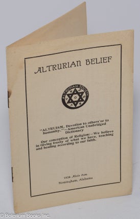 Cat.No: 302167 Altrurian Belief