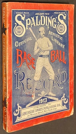 Cat.No: 302225 Spalding's Official Athletic Library. Base Ball Record 1913