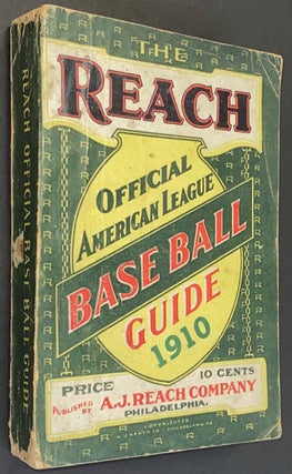 Cat.No: 302229 The Reach Official American League Base Ball Guide, 1910