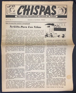 Cat.No: 302233 Chispas. Vol. 5 no. 4 (December 1975