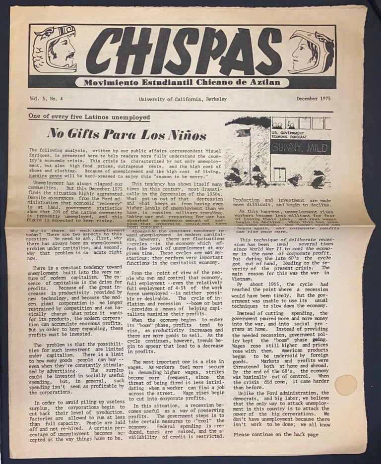 Cat.No: 302233 Chispas. Vol. 5 no. 4 (December 1975)