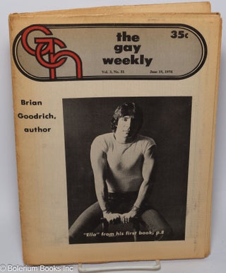 Cat.No: 302287 GCN: Gay Community News; the gay weekly; vol. 3, #51, June 19, 1976: Brian...