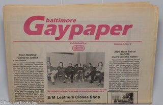 Cat.No: 302338 Gaypaper [aka Baltimore Gay Paper] vol. 10, #2, February, 1988: AIDS Book...